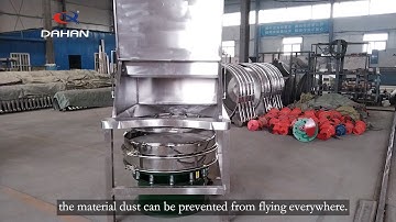 Industrial sand vibrating sieve machine equipment test