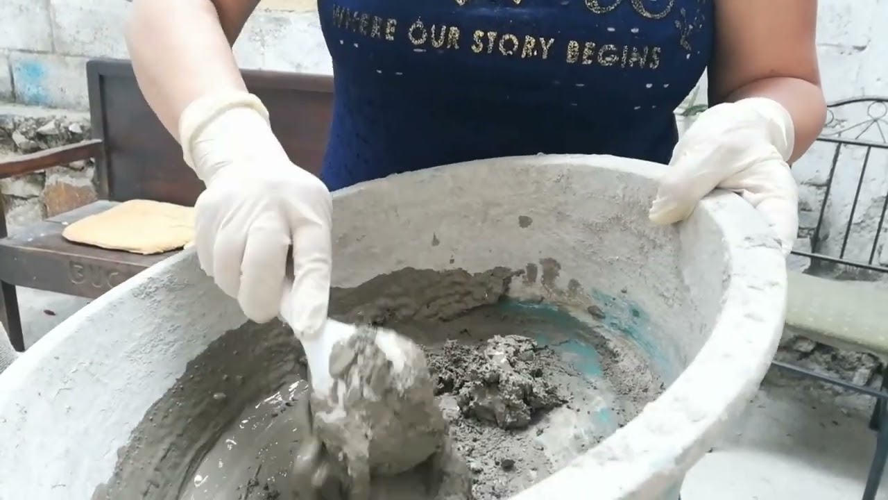 Como hacer😍 hongos de cemento para adornar nuestro jardín ☘️