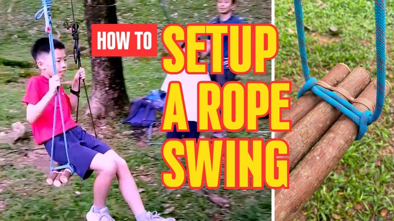 Swing The Rope 2 Ways to Setup a Tree Rope Swing: Simple vs Upgraded Fun! - YouTube