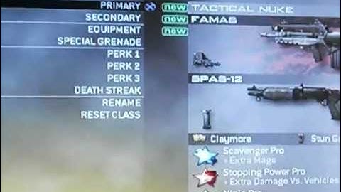 MW2 Tactical Nuke class setup