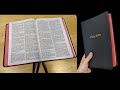 THINLINE KING JAMES VERSION Bible with RED STAINED Page Edges, Genuine Leather Cover