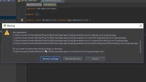 Rename Change Package Name   Android Studio