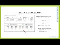 Hipotez Testleri Stata Uygulamalı #istatistik #ekonometri #stata