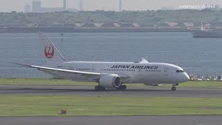 Japan Airlines (JAL) Boeing 787-8 Dreamliner JA837J 羽田空港 離陸 2019.6.14