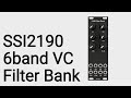 DIY eurorack modular synth SSI2190 6band Voltage Controlled Filter Bank