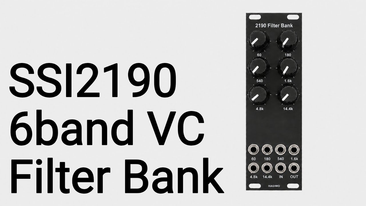 DIY eurorack modular synth SSI2190 6band Voltage Controlled Filter Bank