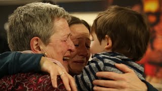 'It's so hard being away from home' - Emotional scenes as families reunite at Dublin Airport for ...