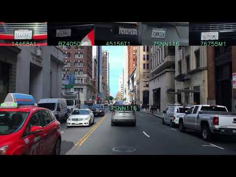 License Plate Detection while Driving - Short Version