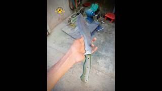 Making process of Kukri Knife. #bladecraft #damascus #knife #shortvideo #knifeworld #handmade #viral