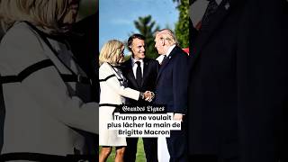 Donald Trump ne voulait plus lâcher la main de Brigitte Macron