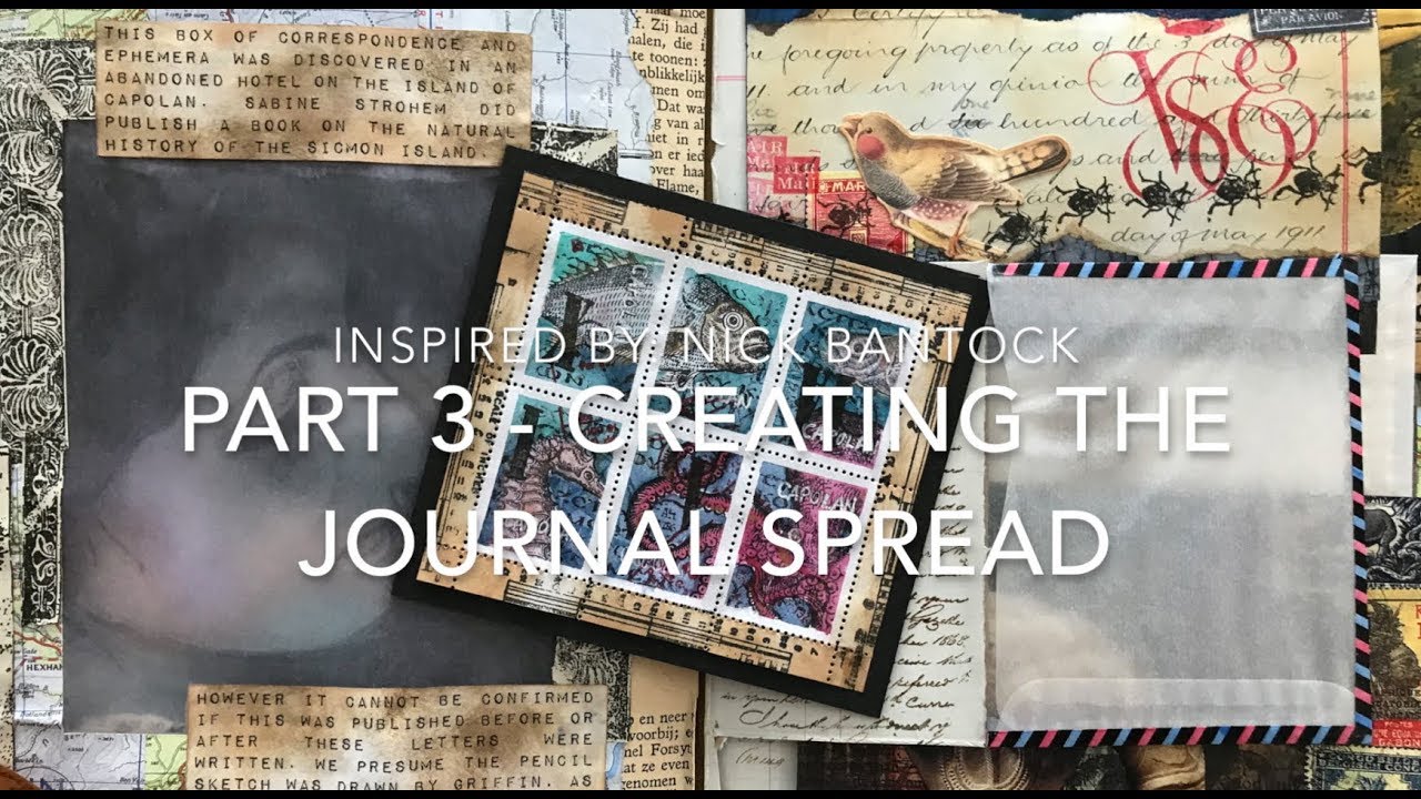 Inspired By Nick Bantock Putting The Elements Together Youtube