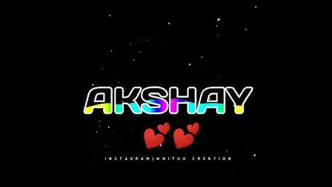 Akshay name art status New status WhatsApp