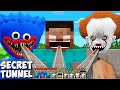 This is HUGGY WUGGY and HEROBRINE tunnel PENNYWISE in minecraft - Gameplay animations