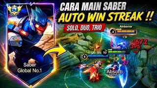 HOW TO PLAY SABER SOLO, DUO, TRIO LATEST GUIDE FOR AUTO WIN STREAK! NEWEST SABER GAMEPLAY 2026 - ...