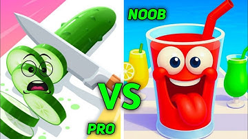 Slice It Perfect VS Juice Run - All Levels SpeedRun Gameplay walkthrough  Android iOS