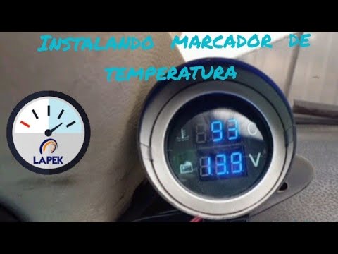 como instalar un medidor de temperatura de água  universal  como evitar o super aquecimento  ……