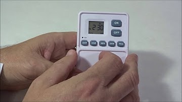 Utilitech Digital Wall Switch Timer How to program for a one time on