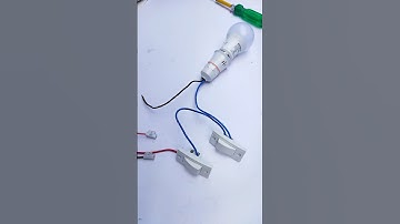 Electrical Bulb 2 Switch Connection | How to install a light bulb Switch Connect #shorts