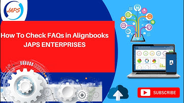 How To Check FAQs in Alignbooks JAPS ENTERPRISES