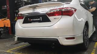 Toyota Altis valvetronic exhaust system custom made by HY Exhaust 🔥🔥