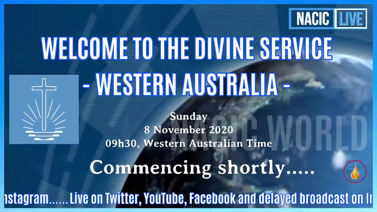 Livestream - 8 November 2020 - Western Australia