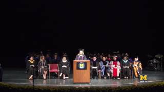 UMSI Commencement 2017   Remarks on Behalf of Graduate Students