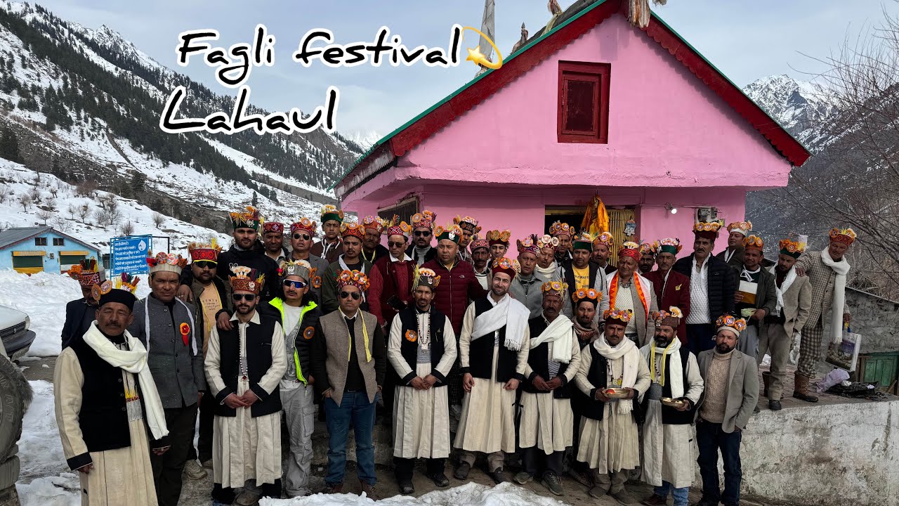 Winter Fagli festival in Lahoul /Hinsa Himachal Pradesh 💫. #lahoulspiti #lahul #himachal 