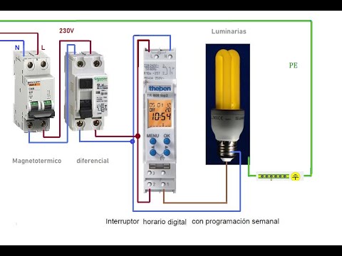 Instalar y Programar un Interruptor Horario, En este video te mostramos  cómo instalar y programar un interruptor horario , Estos interruptores  tienen una capacidad de 15 Amperios , significa, By Gasfiteria y  Electricidad