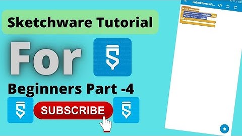 Sketchware Tutorial Part-4 for Beginners | Sketchware Pro