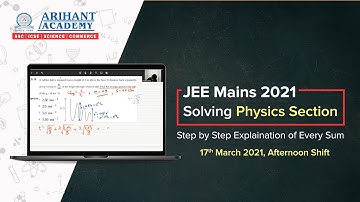 JEE Mains 2021 (March Attempt) | Full Physics Paper Solution | 17th March Shift 2 (Afternoon)