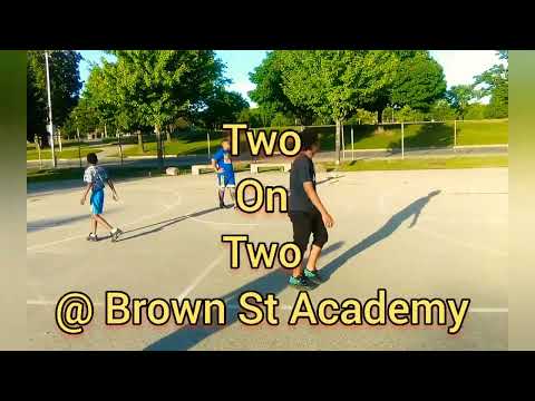 Playground Ball Hoop Dreams w/ 2 on 2 at Brown Street Academy. @NbaVon. @Vintwan. @Jay. @Zah.