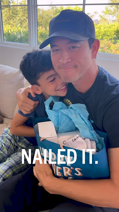 HOW A 10 YEAR OLD BOY DOES FATHER'S DAY #shorts