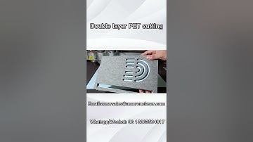 #CNC Oscillating Knife Cutting Machine#PET cutting|Double layer PET cutting