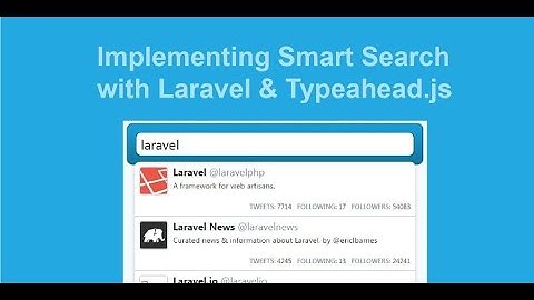 Laravel 5 Autocomplete using Bootstrap Typeahead JS Example with Demo