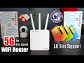 Best 5g 4g sim support wifi router 2024 review in hindi  best 5g 4g router for cctv camera in india