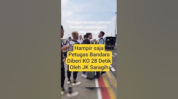 JK Saragih Cek Cok Dengan Petugas Bandara #viral #viralvideo #fypp #ufc