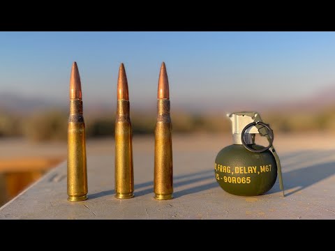 Video: Zal een granaat ontploffen als hij wordt neergeschoten?