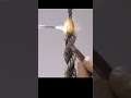 Making an endless rope chain.