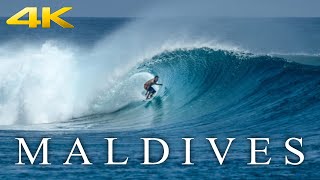 🔵4k (ASMR) Waves of the World/Surfing Maldives - Relaxing Music🌊