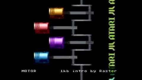 Motor by Raster - Atari 1k intro (Forever Party 2001 - 1st place)