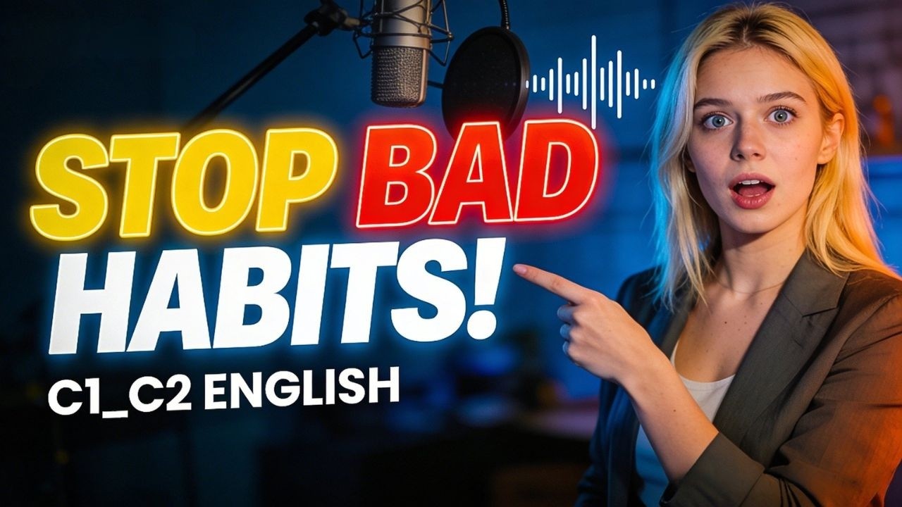 Stop Bad Habits in English🚀C1_C2 Advanced Listening & Speaking Practice  Think & Speak Fluently Fast