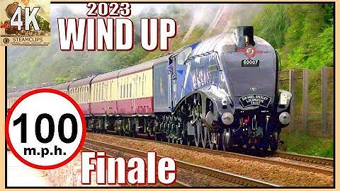 100 m.p.h.? 60007 Sir Nigel Gresley. English Riviera Express. 2023 Wind Up