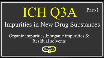 ICH Q3A Impurities in new drug substances (Part-1)
