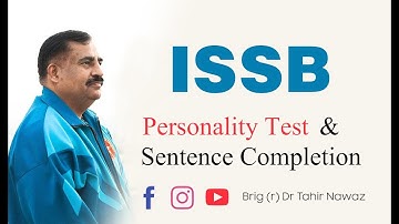 ISSB Personality Test Tips | ISSB GUIDE | Brig (r) Dr Tahir Nawaz