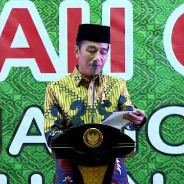 Presiden jokowi nyanyi lagu deen assalam