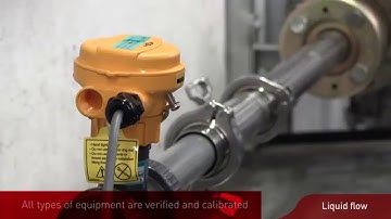 COFRAC liquid flow measurement calibrations