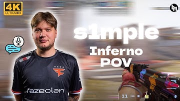 s1mple SoloQ Inferno POV +VOICE COMMS | FACEIT 3467 Elo | July 12, 2025 | CS2 POV/DEMO