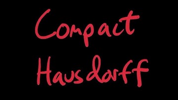 Compact and Hausdorff