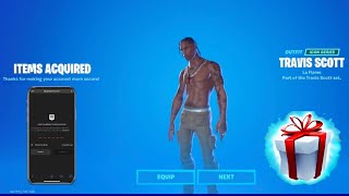 Enable 2FA and get TRAVIS SCOTT outfit for free! -FORTNITE