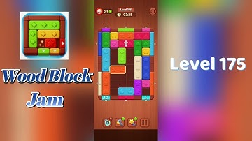 Wood Block Jam Level 175 Walkthrough | Step-by-Step Guide 🧩 | SolutionGuruji